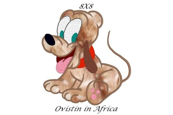 Review: Cute Dog Sitting Applique Embroidery for Merch