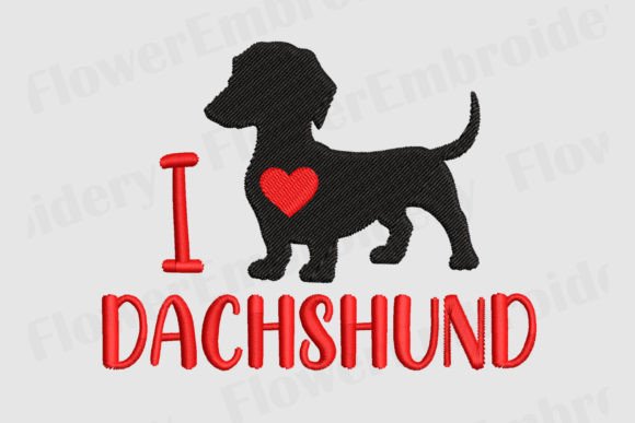 Review: Daschund Dog Machine Embroidery for Gifts