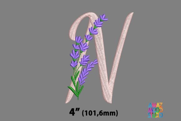 Reviewing Letter N Floral Lavender Monogram for Etsy Shops