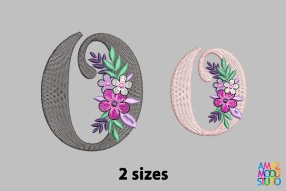 Reviewing Letter O Floral Monogram for Modern Embroidery