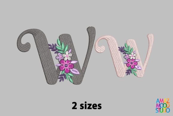 Reviewing Letter W Floral Monogram for Etsy Shops