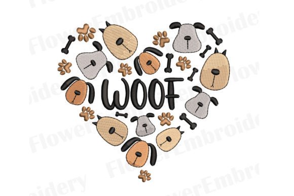 Reviewing the I Love Dog Embroidery Design