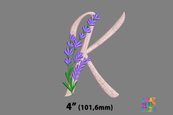 Reviewing the Letter K Floral Lavender Monogram
